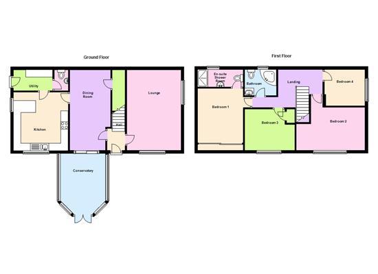 Floorplans For Norton Leys, Hillside, Rugby