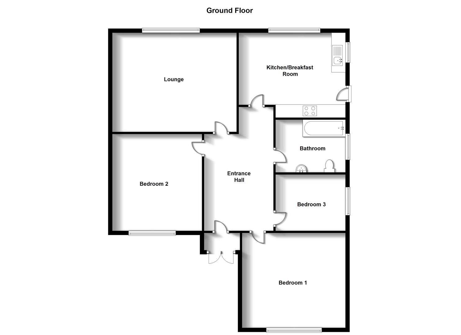 Floorplans For Sheridan Close, Hillside, Rugby