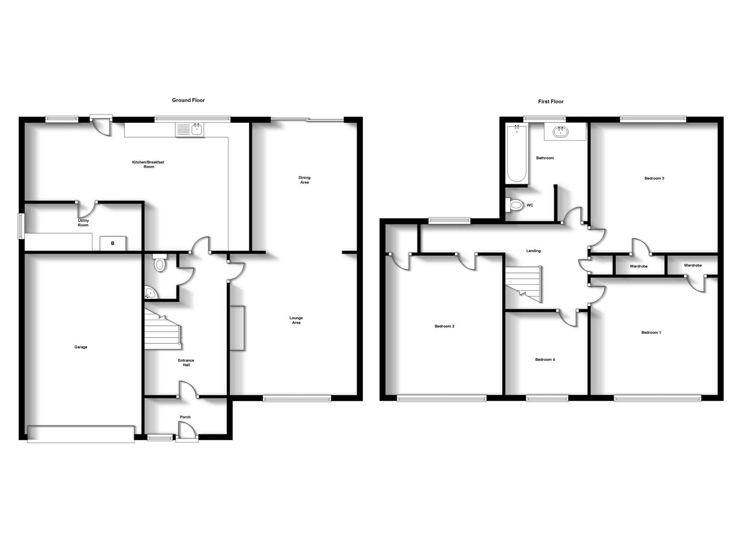 Floorplans For Norton Leys, Hillside, Rugby