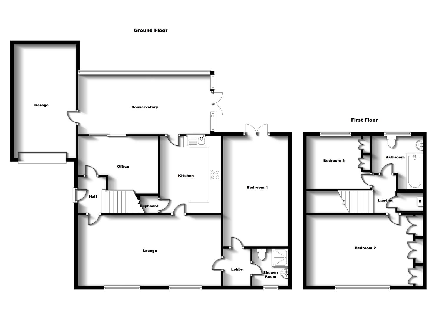 Floorplans For Montague Road, Rugby