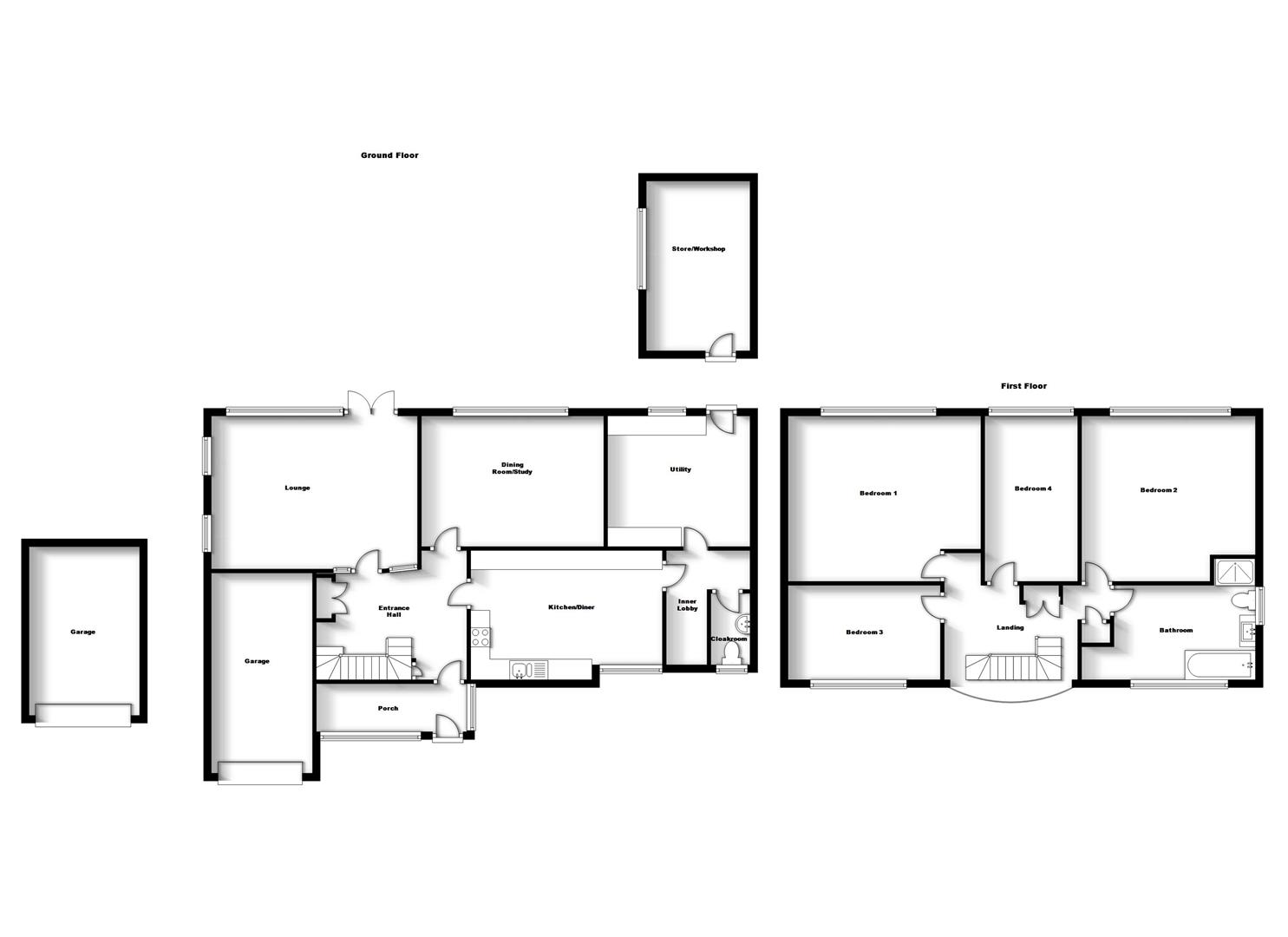 Floorplans For Alwyn Road, Bilton, Rugby