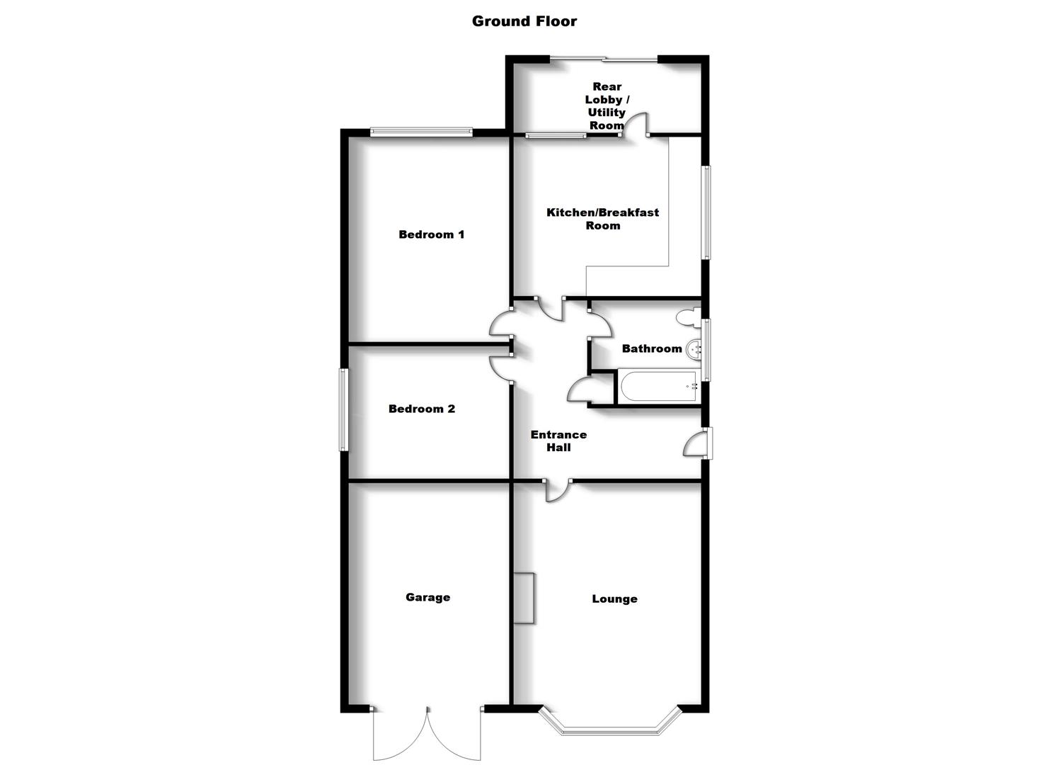 Floorplans For Packwood Avenue, Hillmorton, Rugby