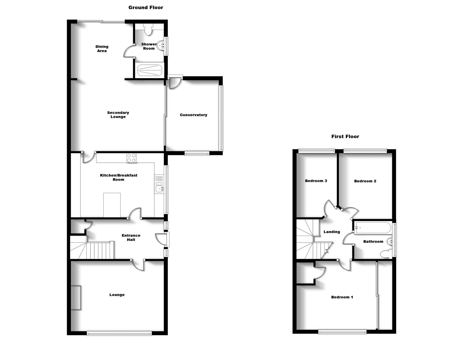 Floorplans For Palmers Close, Hillmorton, Rugby