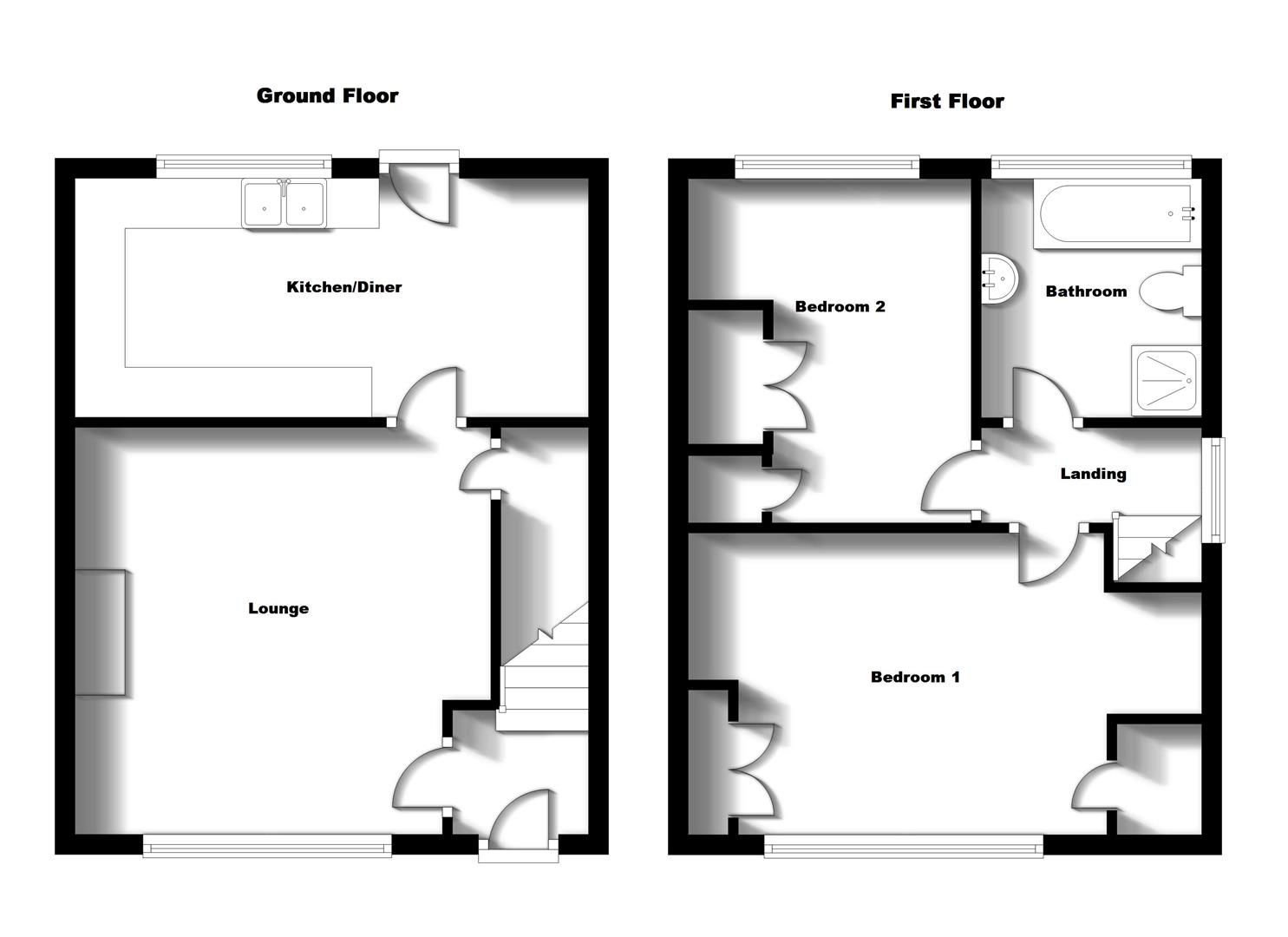 Floorplans For Kings Newnham Road, Church Lawford, Rugby