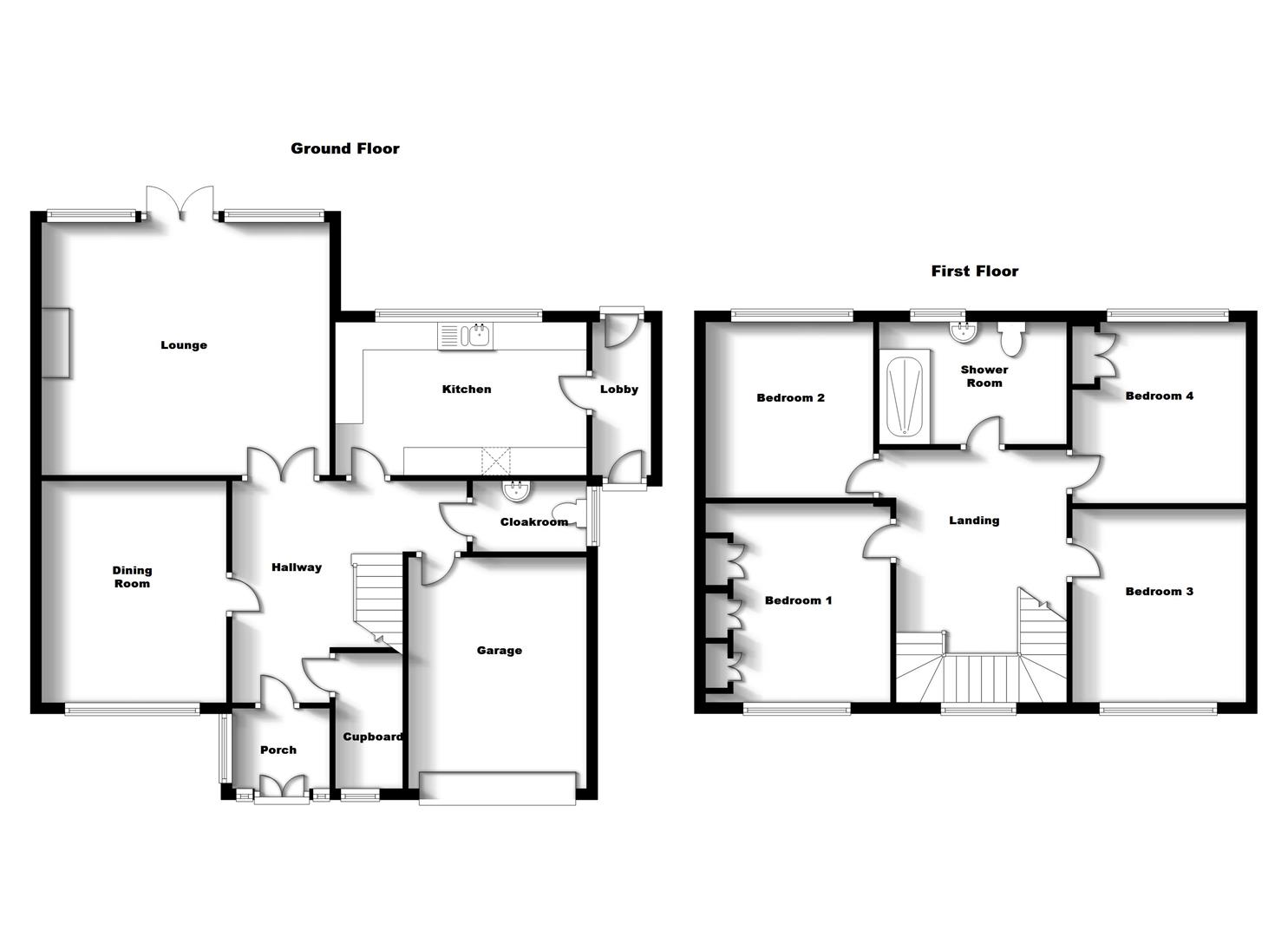 Floorplans For Dunchurch Road, Rugby