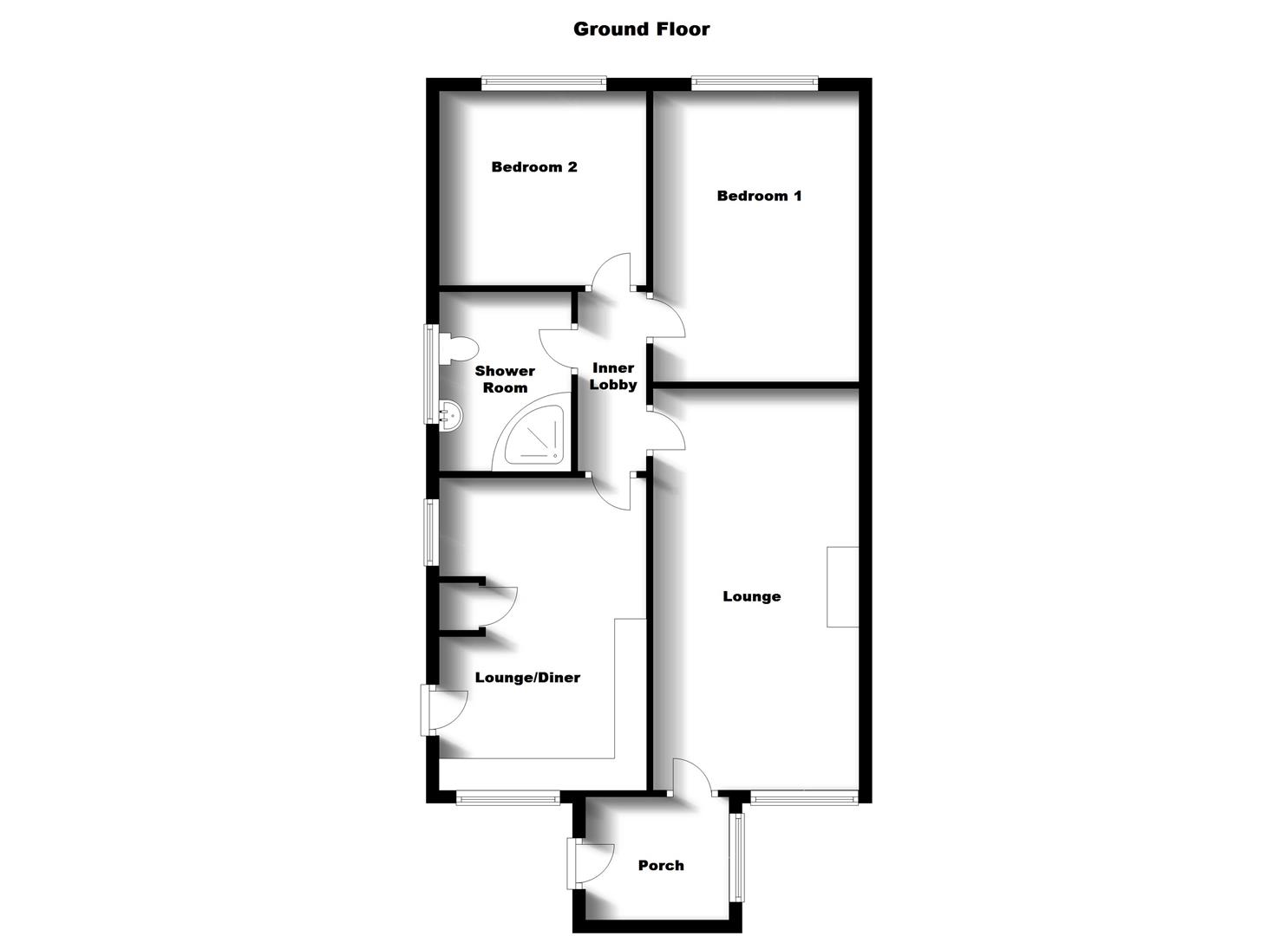 Floorplans For Chaucer Road, Hillside, Rugby