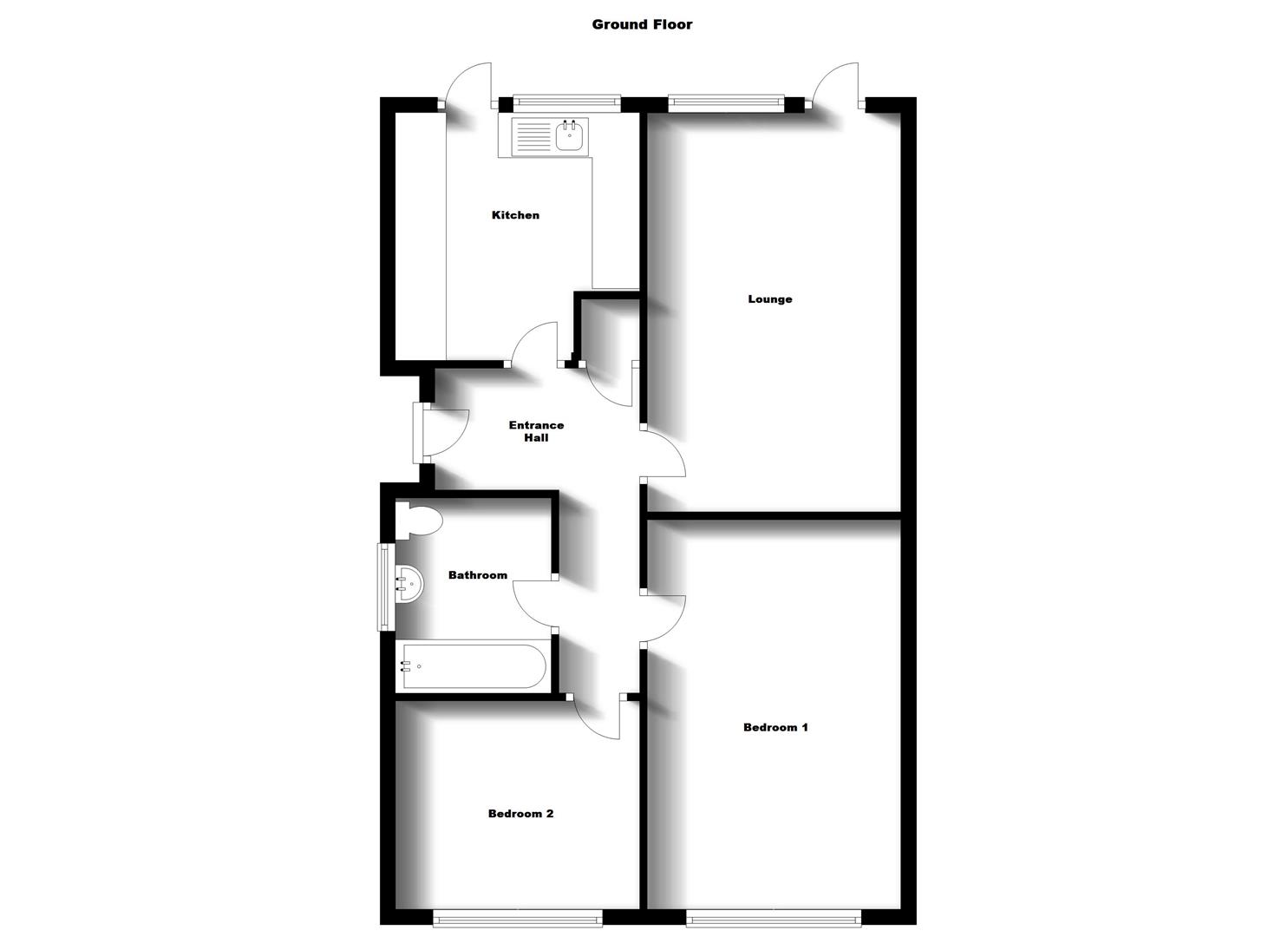 Floorplans For Epsom Road, Bilton,  Rugby