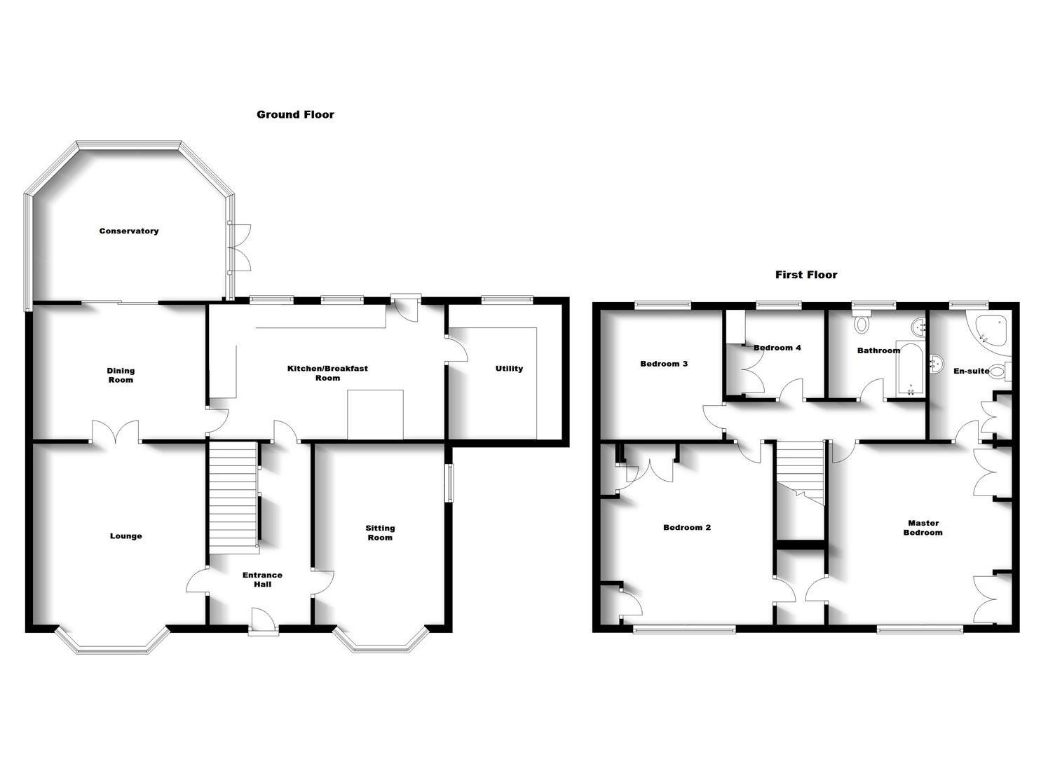 Floorplans For Mulberry Road, Bilton, Rugby
