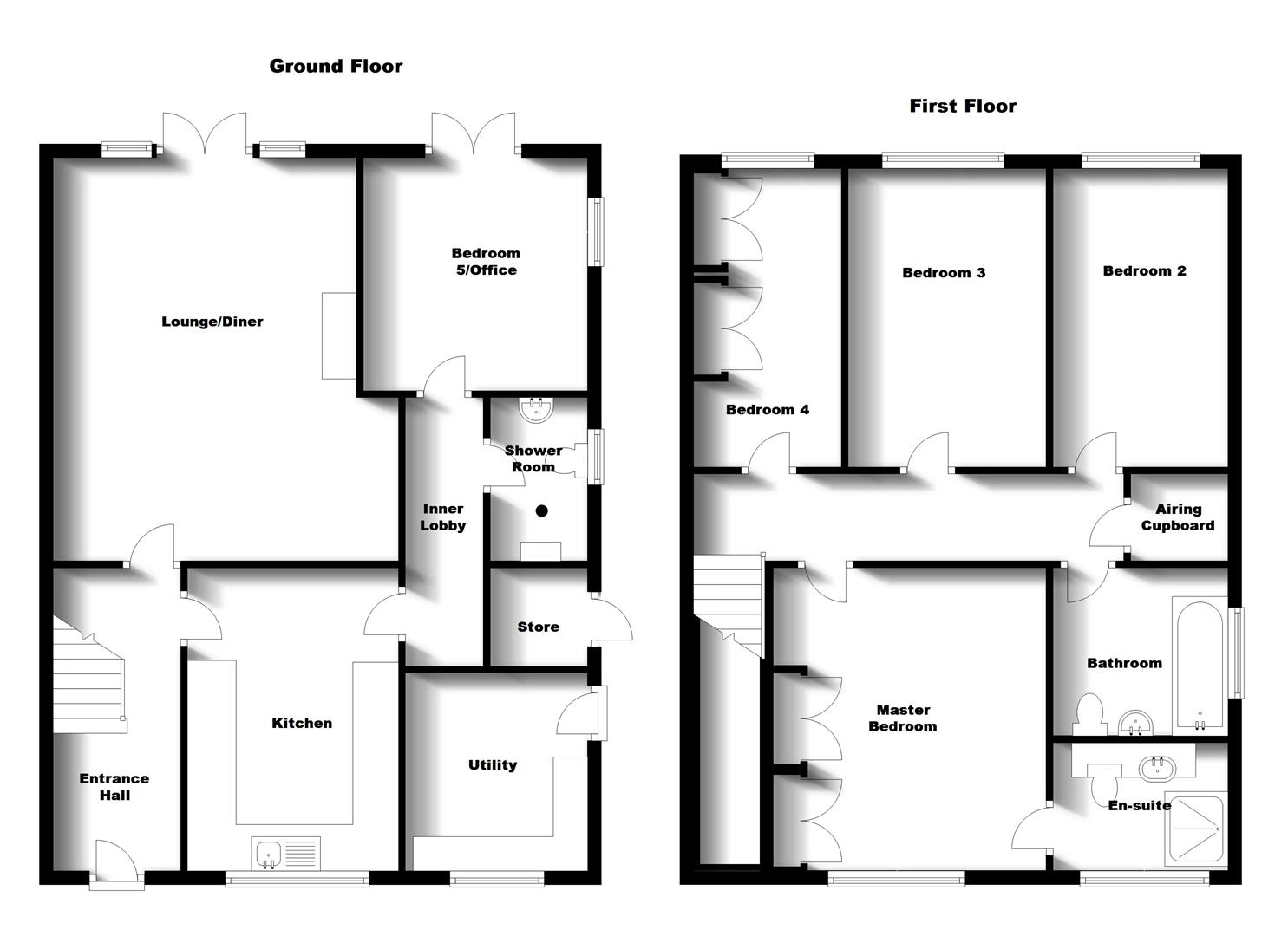 Floorplans For Spicer Place, Bilton, Rugby