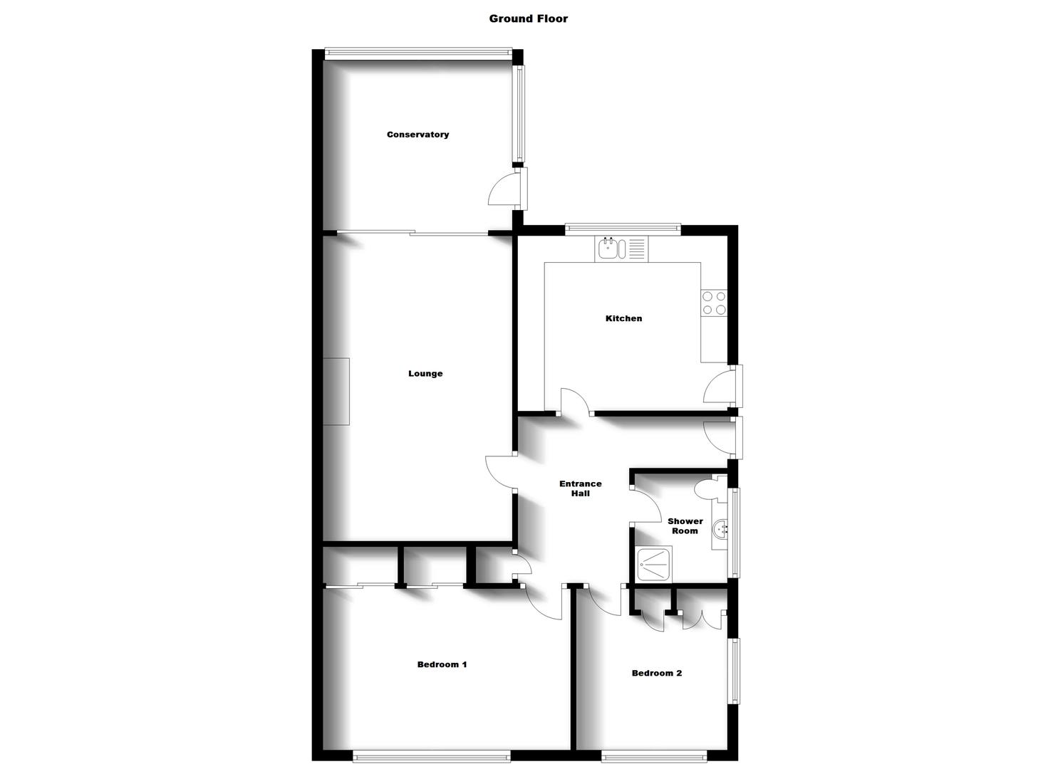 Floorplans For Evans Road, Bilton, Rugby