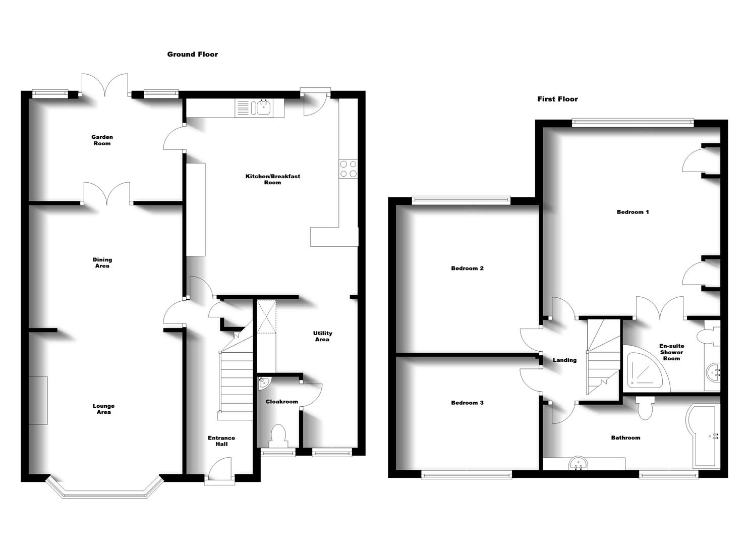 Floorplans For Plexfield Road, Bilton, Rugby