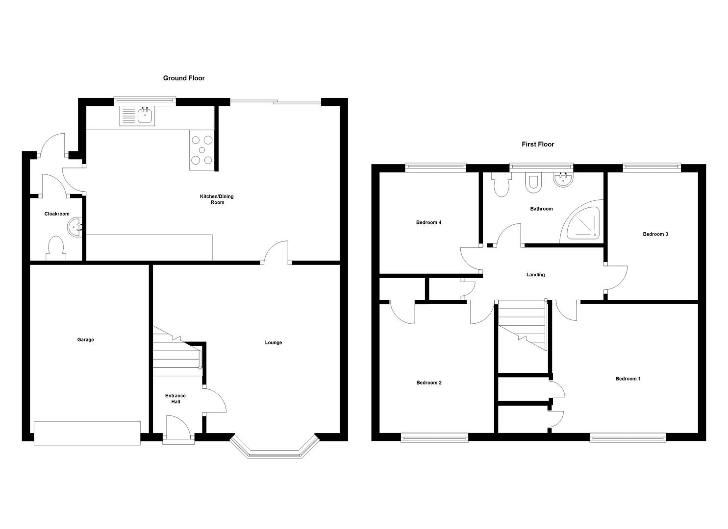 Floorplans For Mulberry Road, Bilton, Rugby