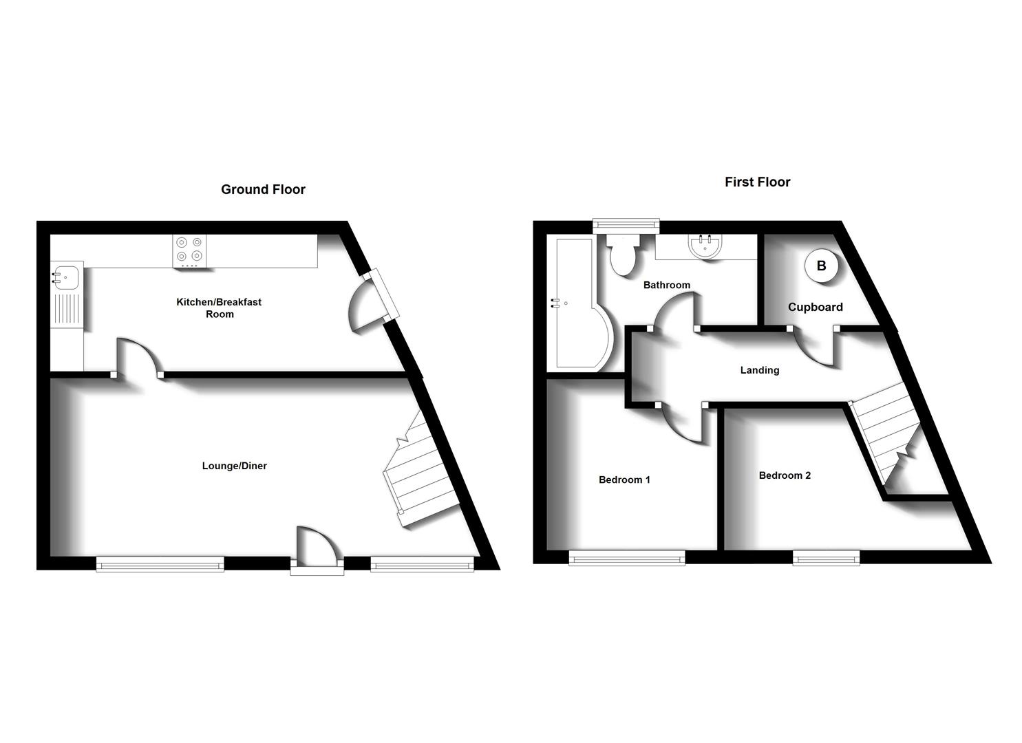Floorplans For Earl Street, Town Centre, Rugby