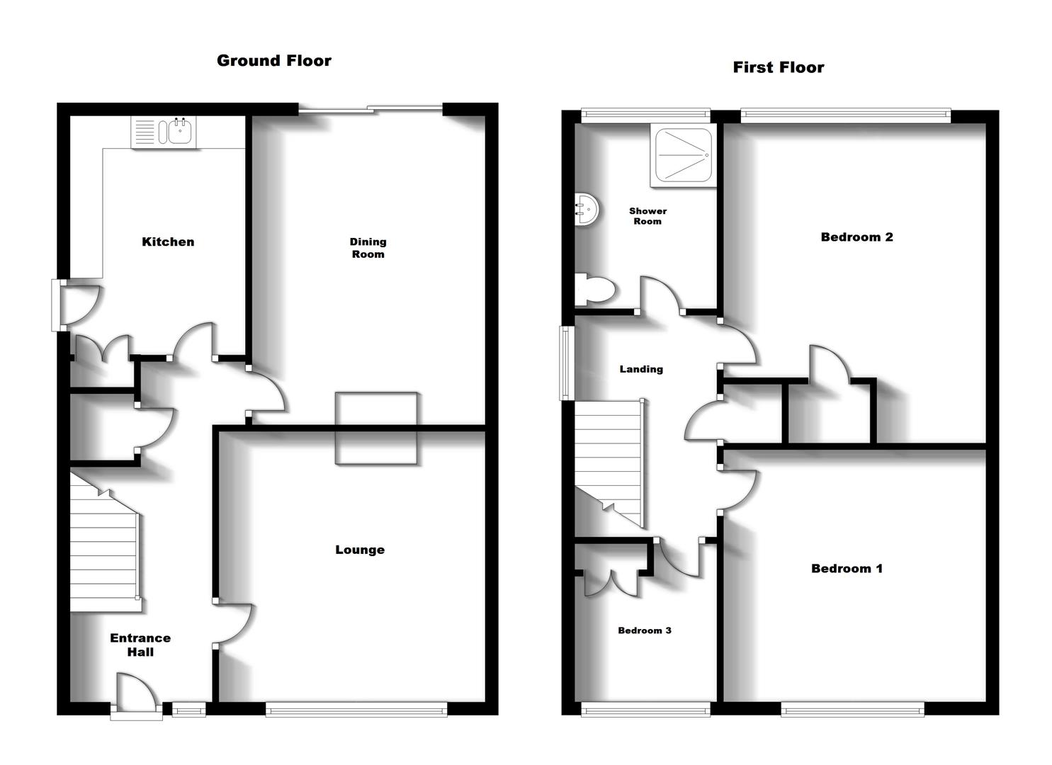 Floorplans For Addison Road, Bilton, Rugby