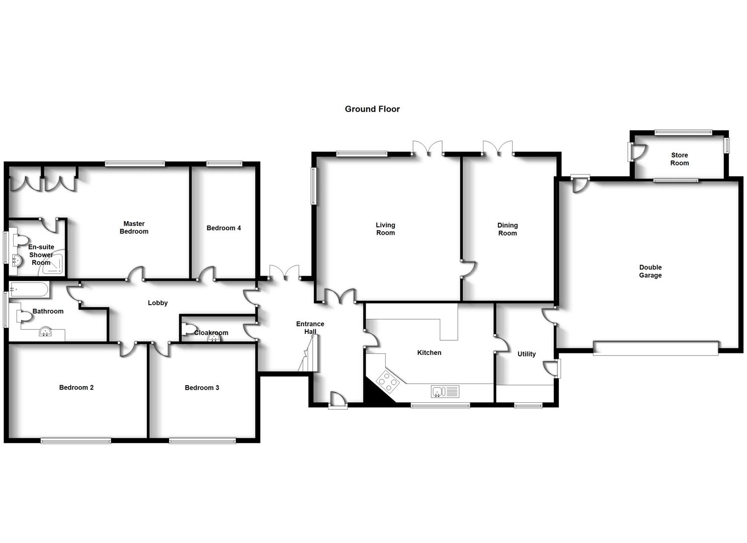 Floorplans For Gable Close, Bilton, Rugby