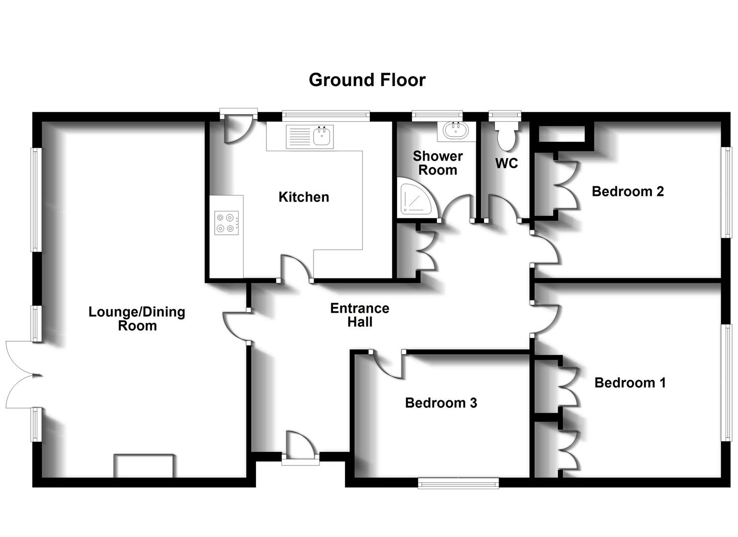 Floorplans For Ratliffe Road, Shakespeare Gardens, Rugby