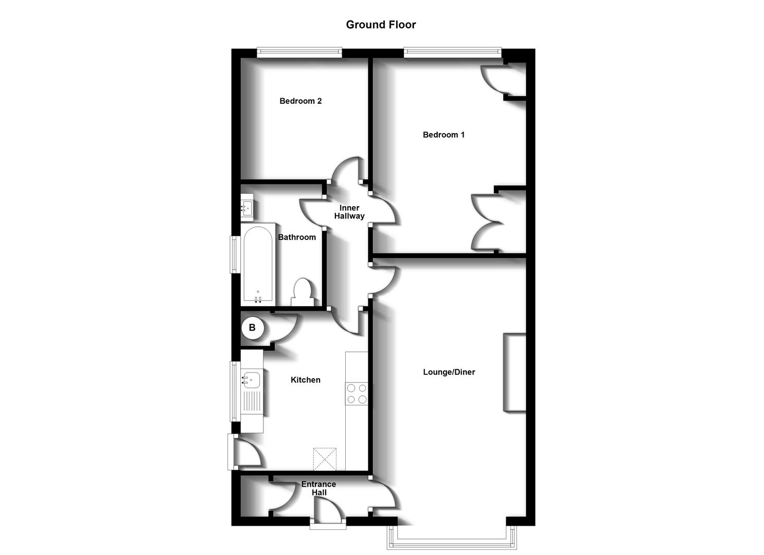 Floorplans For Oswald Way, Bilton, Rugby