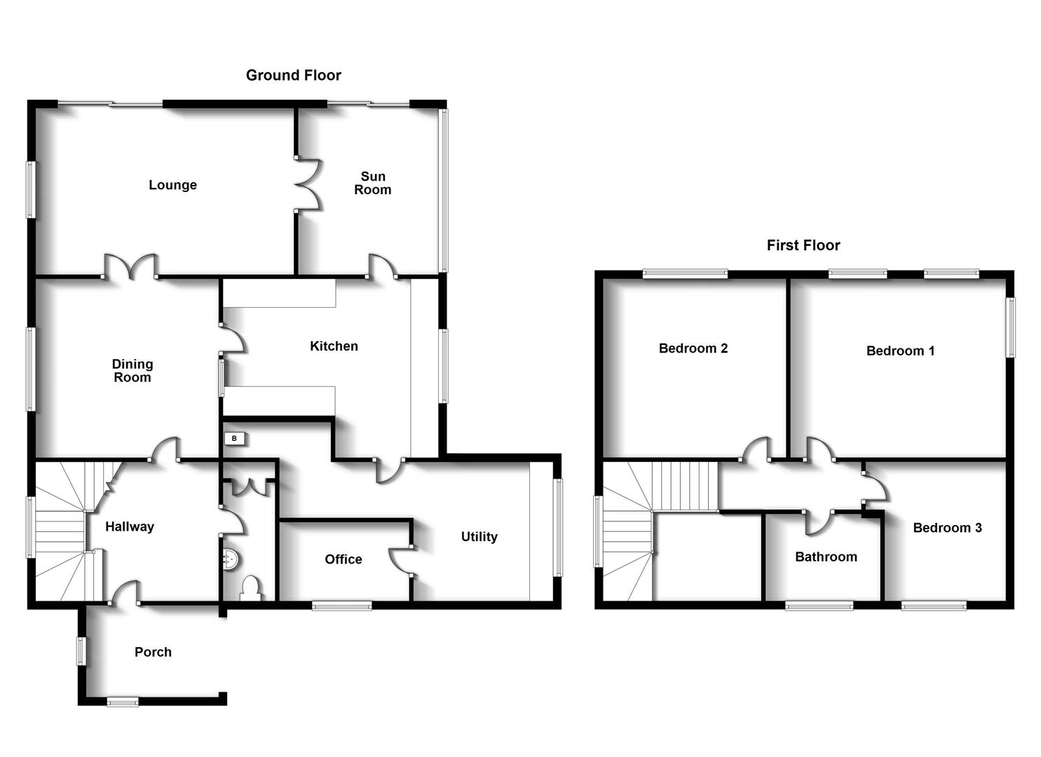 Floorplans For Church Lane, Thurlaston, Rugby