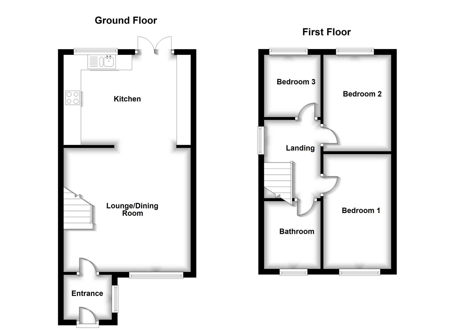 Floorplans For Armstrong Close, Bilton, Rugby