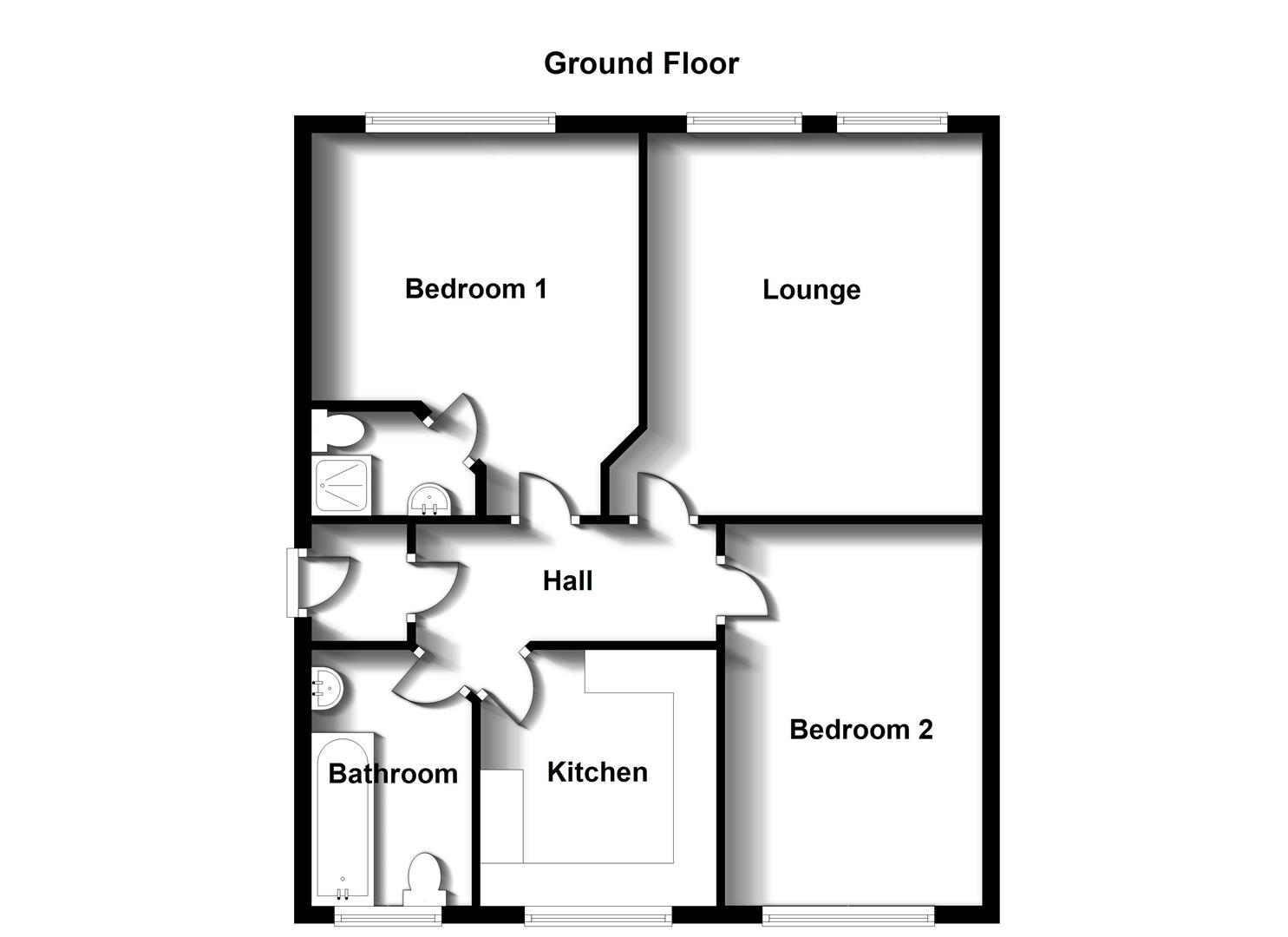 Floorplans For Cherryburn Walk, The Pavilions, Rugby