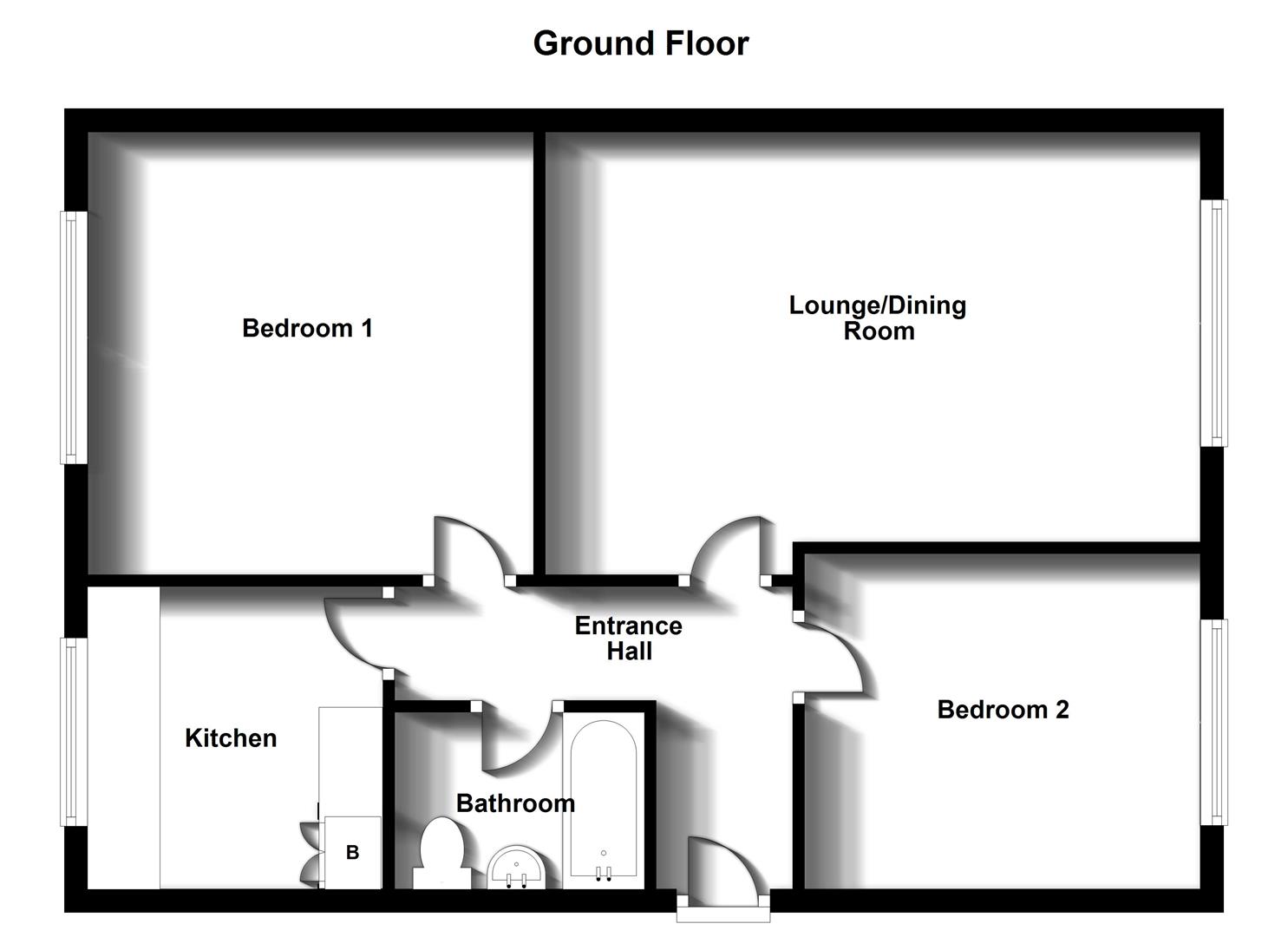 Floorplans For Campbell Street, Rugby