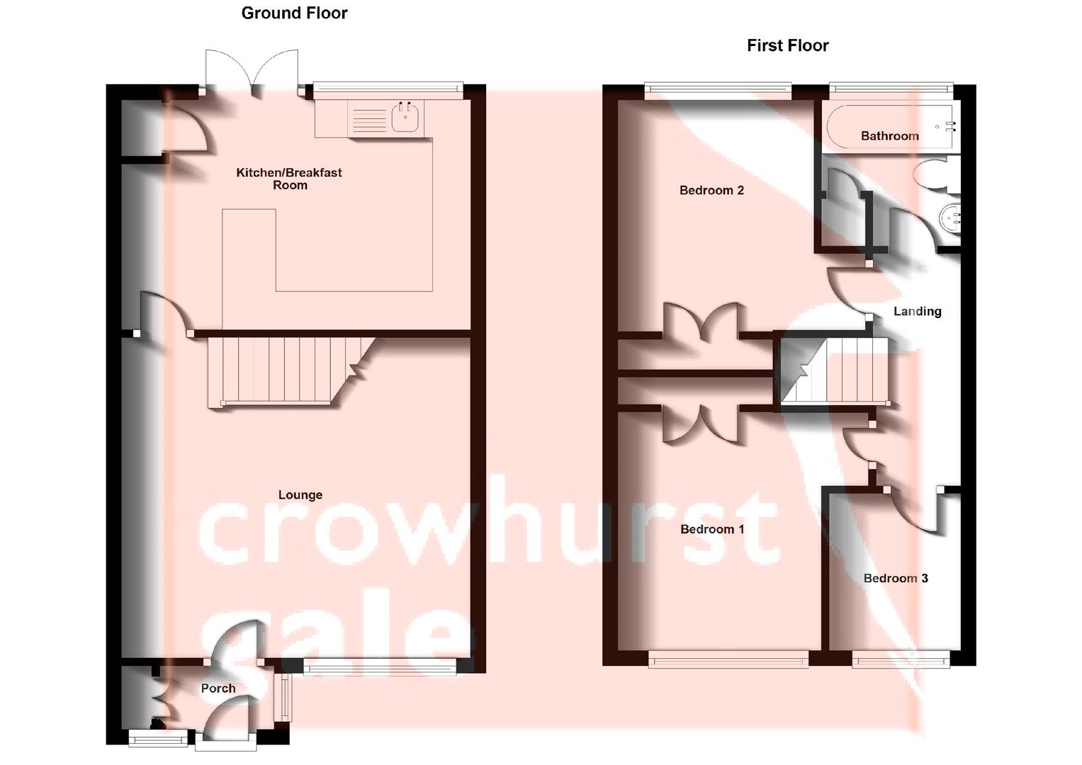 Floorplans For Sywell Leys, Hillside, Rugby