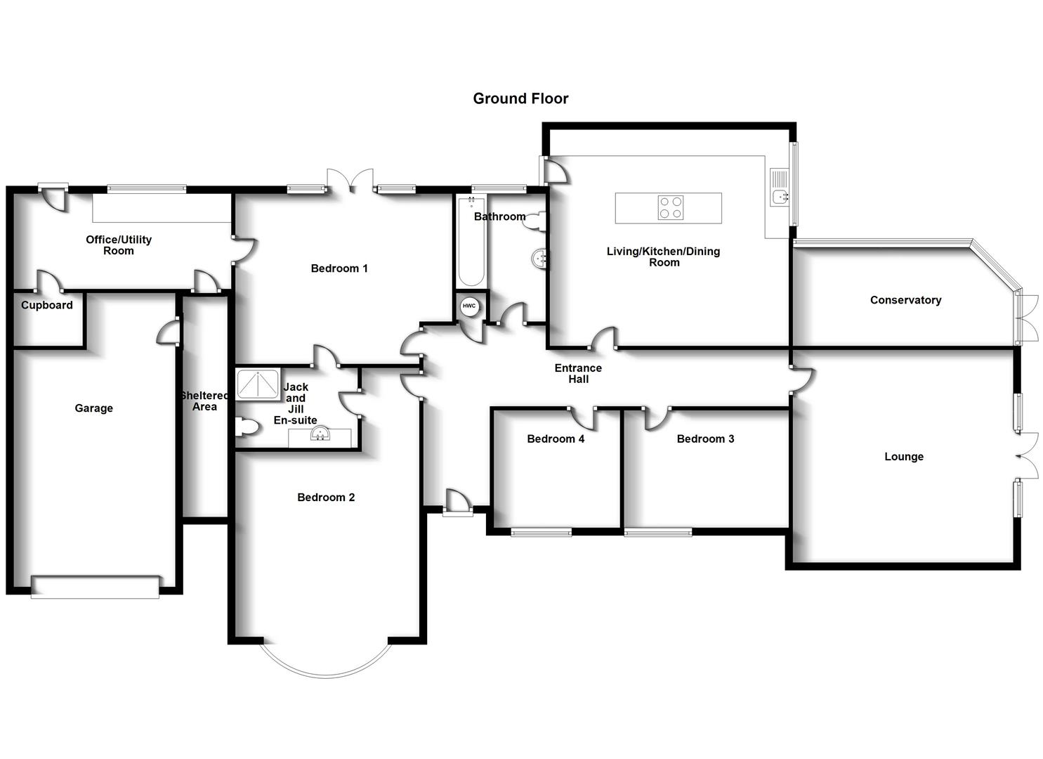 Floorplans For Barton Road, Bilton, Rugby