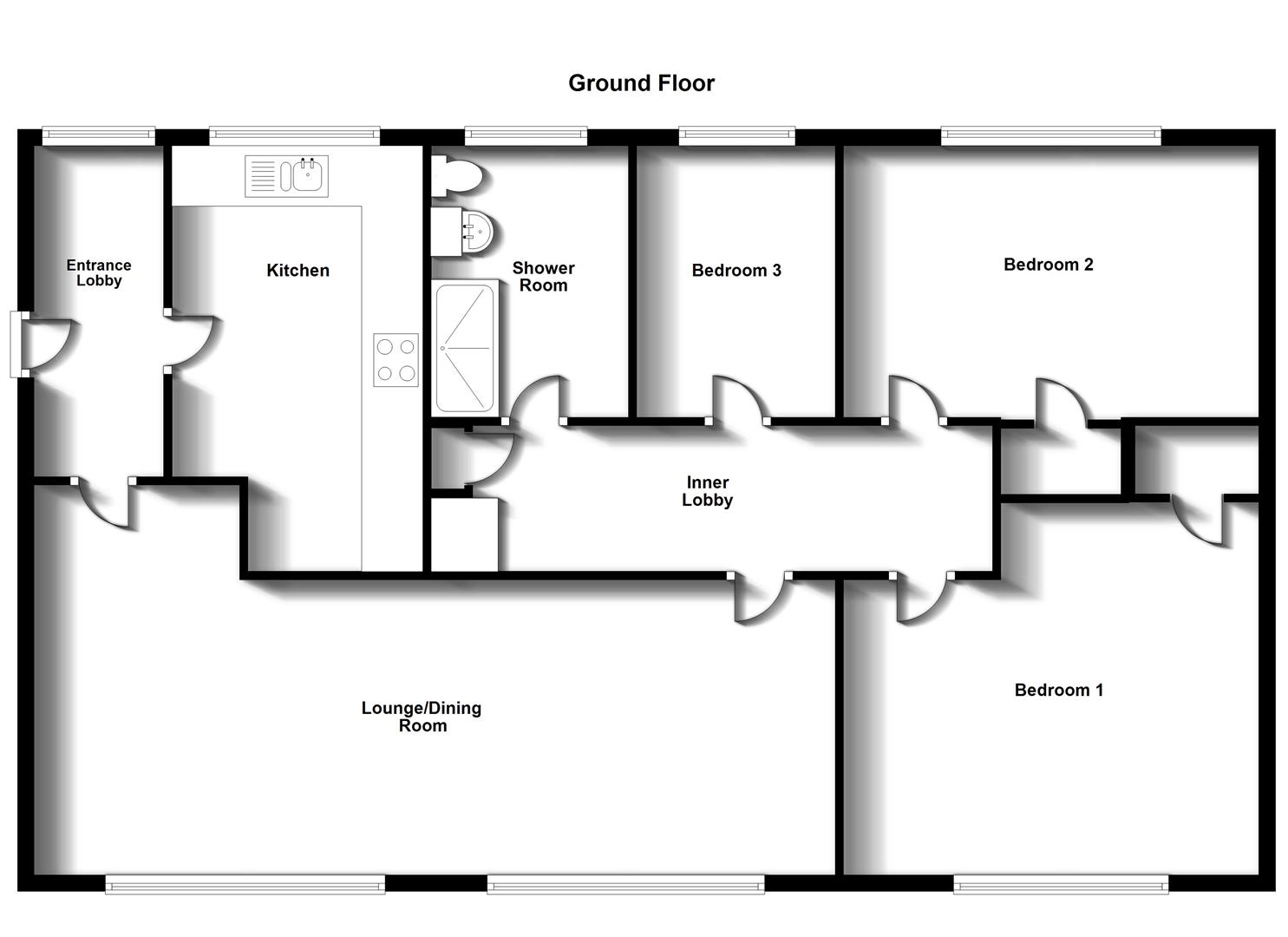Floorplans For Ash Court, Bilton, Rugby