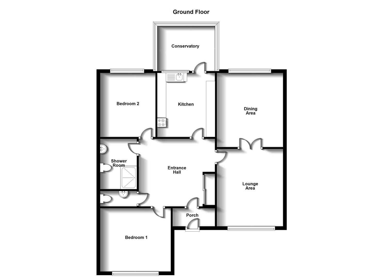 Floorplans For Lower Hillmorton Road, HIllmorton, Rugby