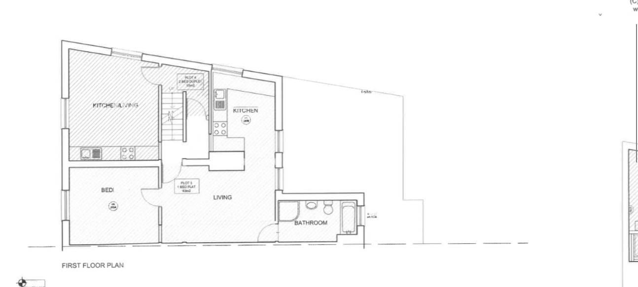 Floorplans For The Old Corner Shop, Abbey Street, Rugby, Warwickshire