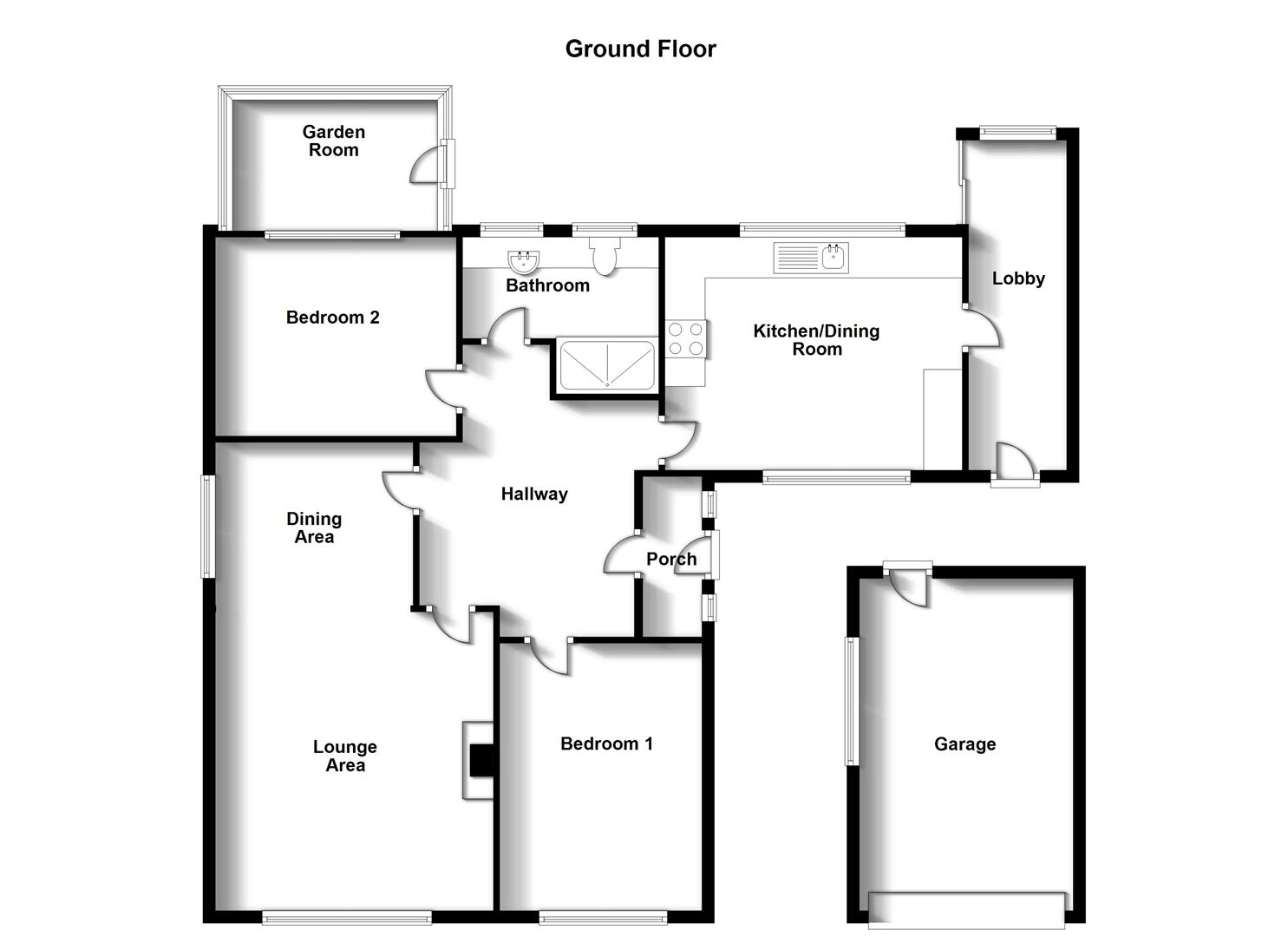 Floorplans For South View Road, Long Lawford, Rugby