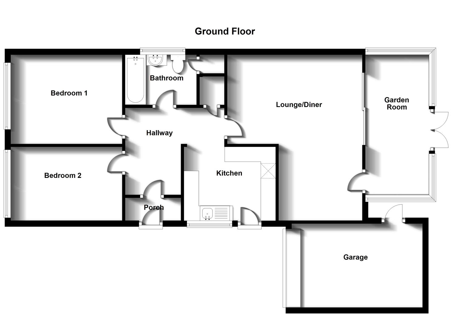 Floorplans For Lennon Close, Hillmorton, Rugby