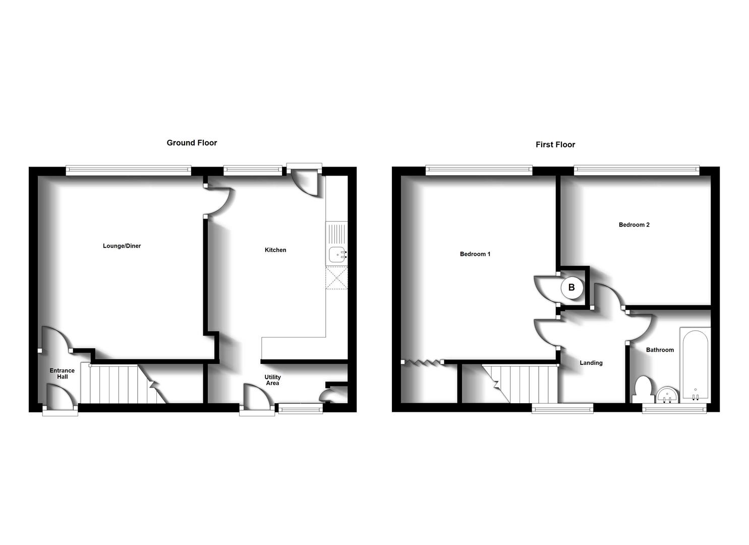 Floorplans For Rosewood Avenue, Rugby