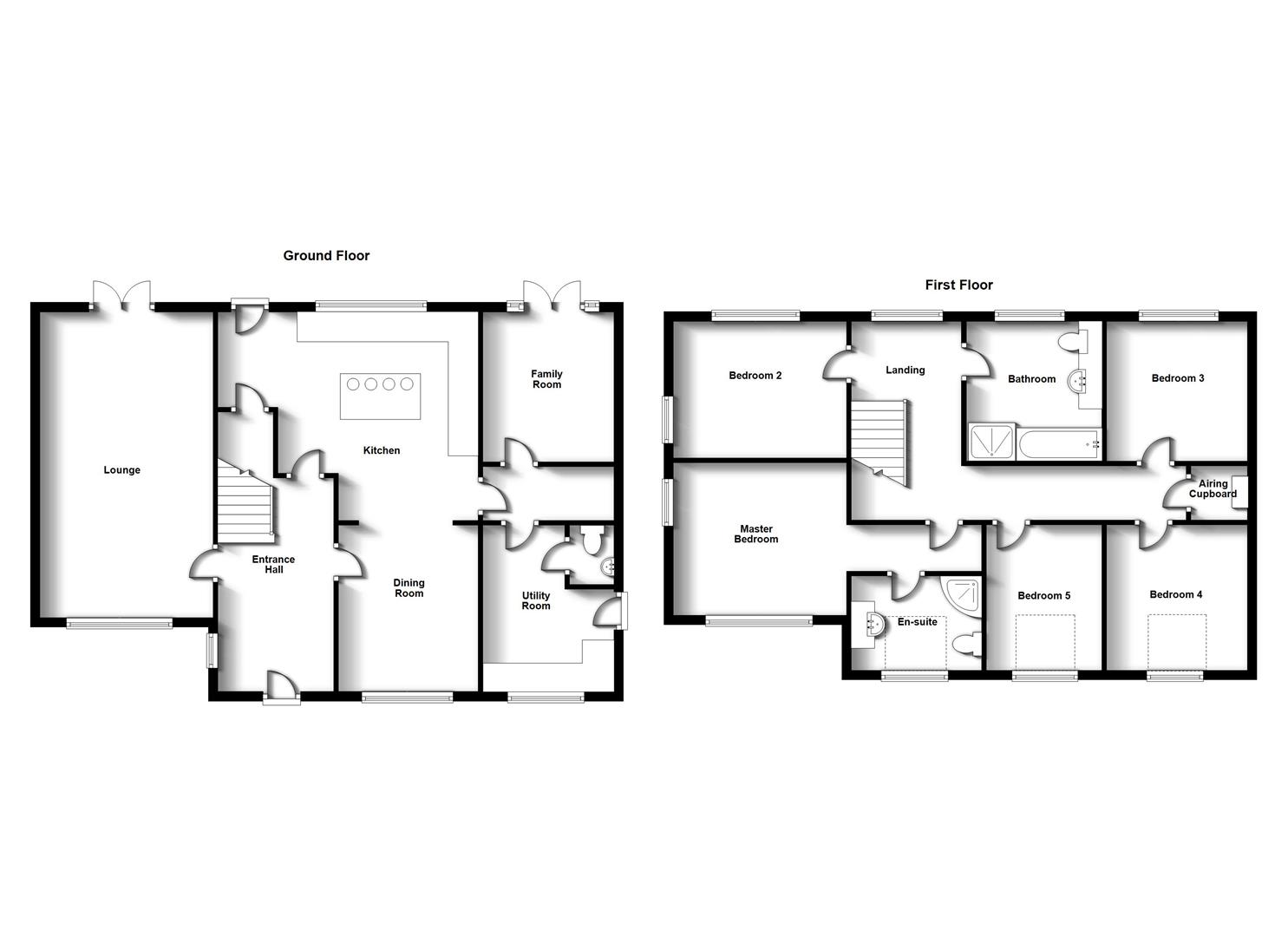 Floorplans For Robinmead, Rugby Road, Kilsby, Rugby