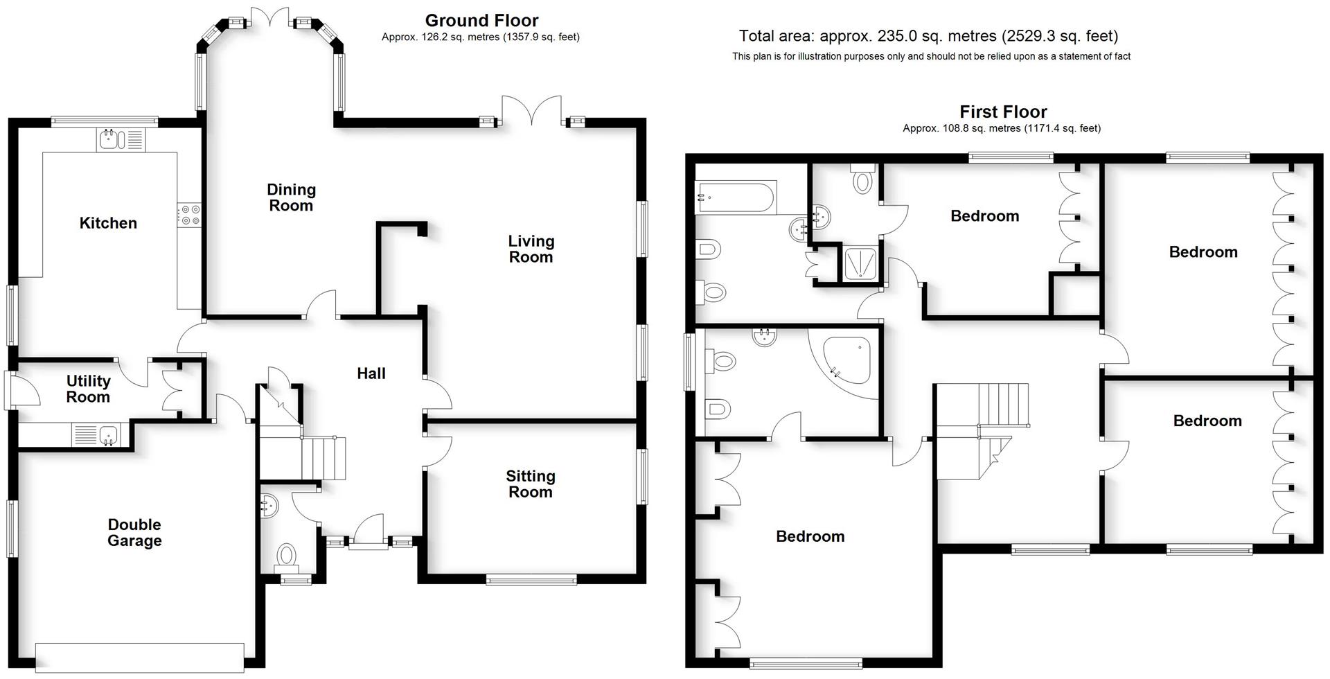 Floorplans For Montague Drive, Kilsby, Rugby