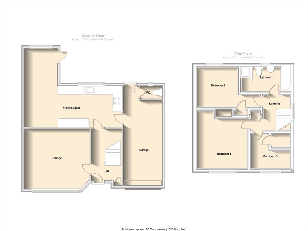 Floorplans For Lytham Road, Bilton, Rugby