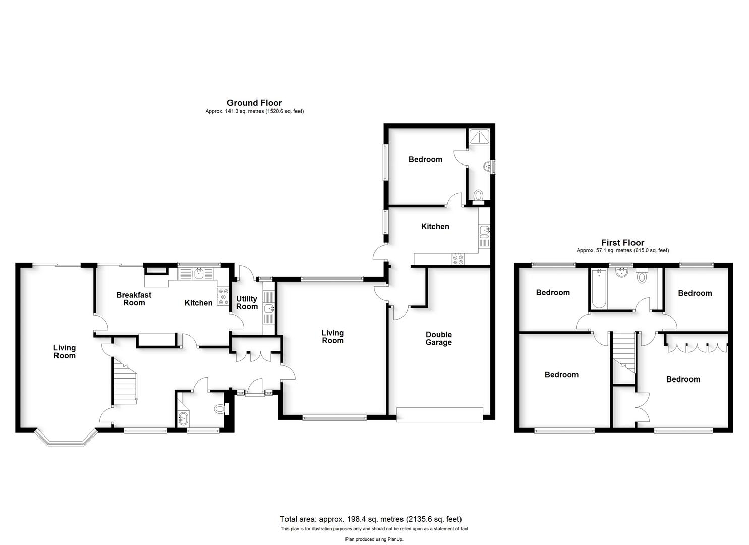 Floorplans For Sandford Way, Dunchurch, Rugby