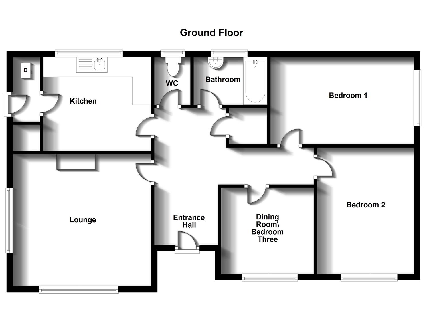 Floorplans For Linnell Road, Hillmorton, Rugby