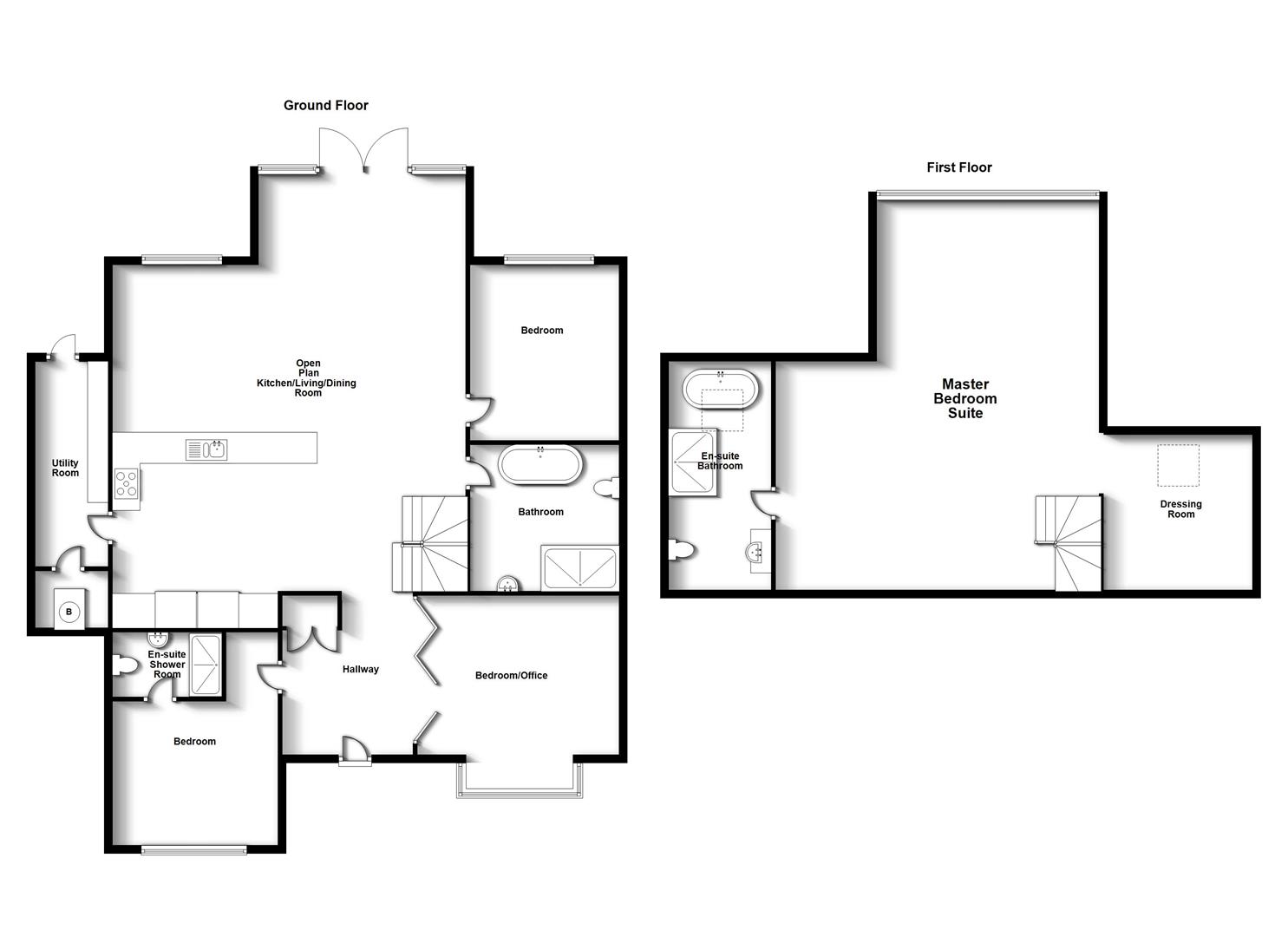 Floorplans For Main Street, Shawell, Lutterworth