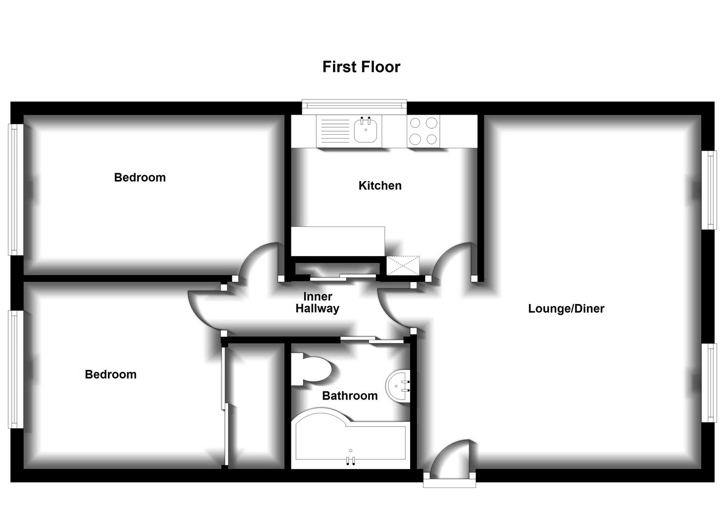 Floorplans For Martin Lane, Bilton, Rugby