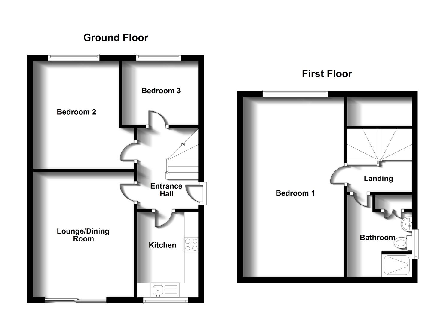 Floorplans For Norton Leys, Hillside, Rugby