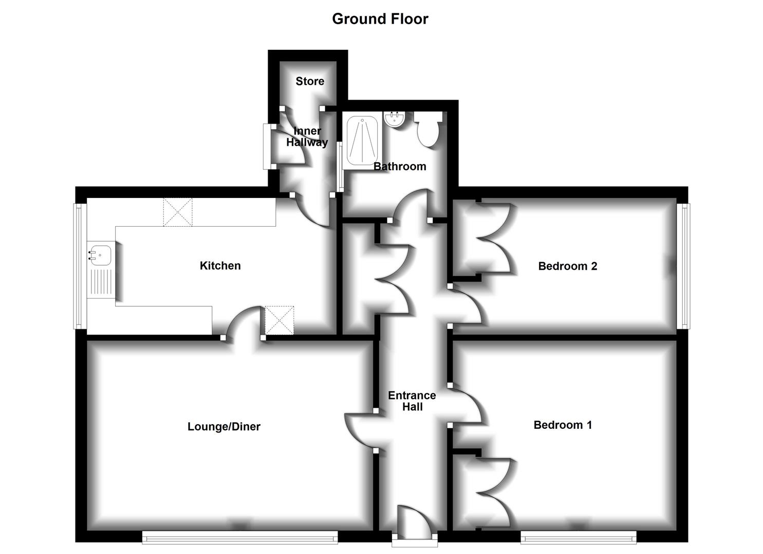 Floorplans For High Street, Hillmorton, Rugby