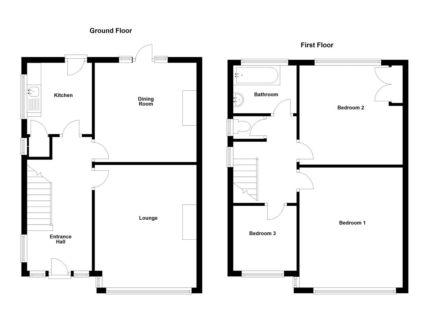 Floorplans For Millfields Avenue, Hillmorton,  Rugby