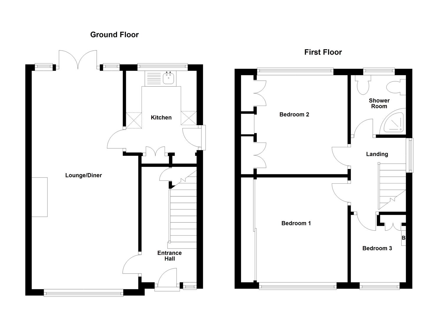 Floorplans For Main Street, Newbold, Rugby