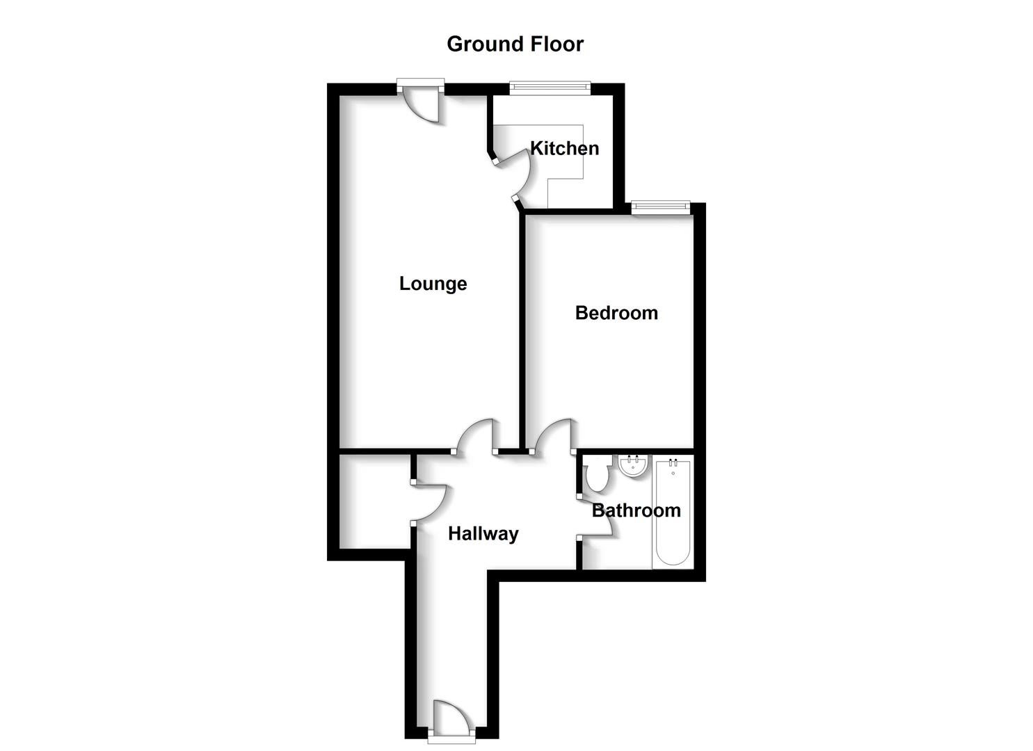 Floorplans For Trinity Court, Church Street, Rugby