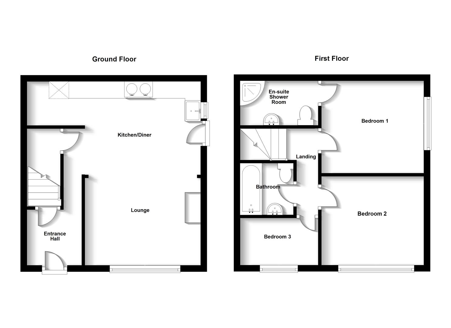 Floorplans For Broad Street, Brinklow, Warwickshire