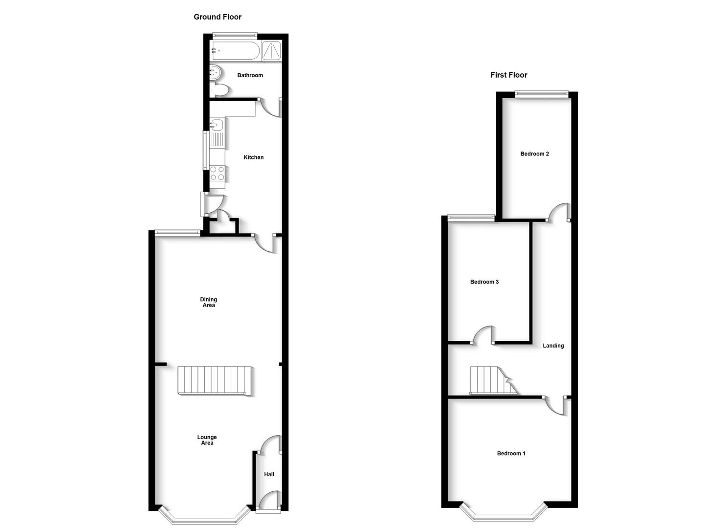 Floorplans For South Street, Town Centre, Rugby