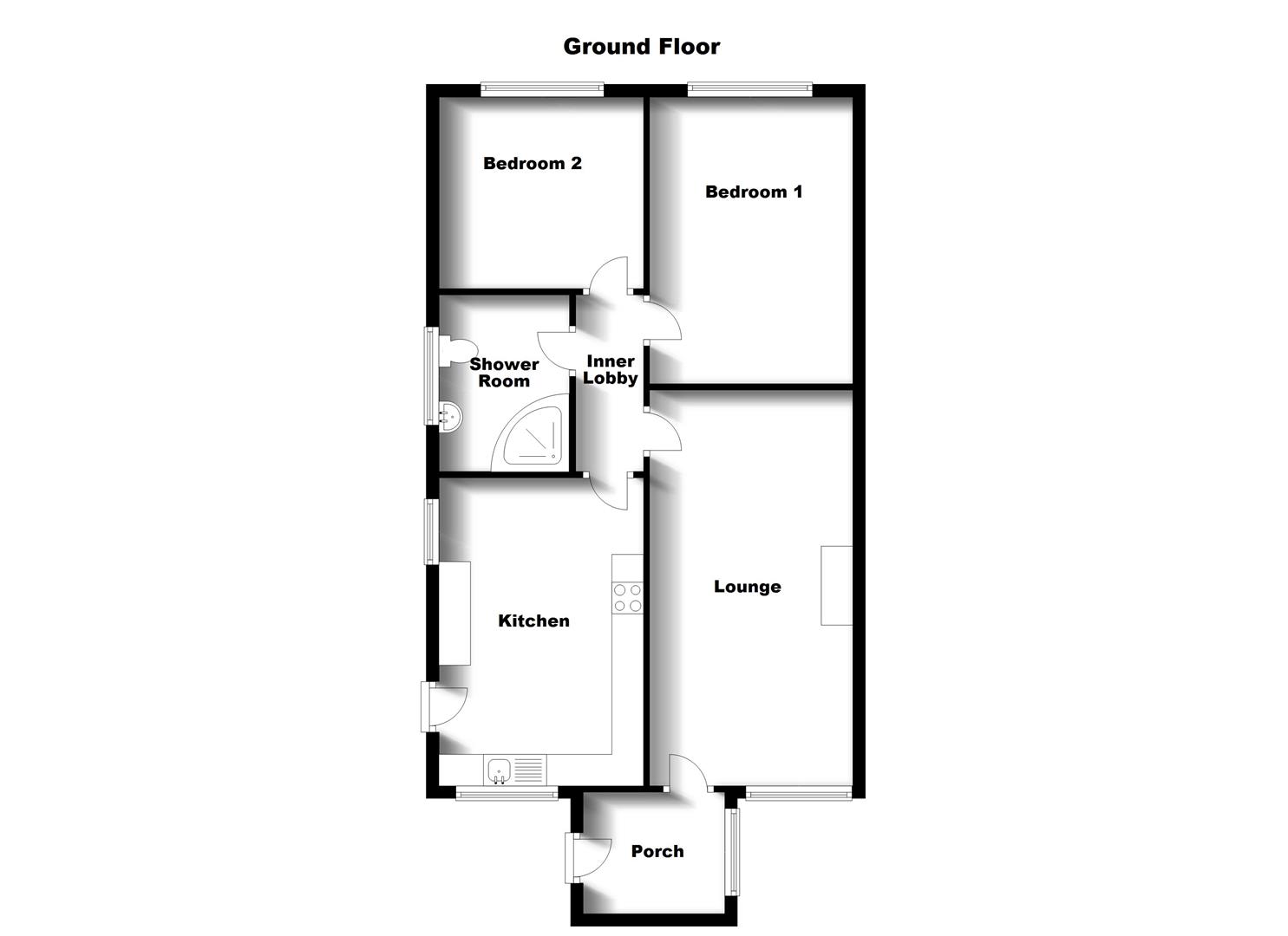 Floorplans For Chaucer Road, Hillside, Rugby