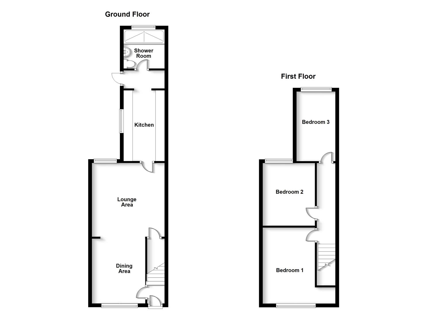 Floorplans For Windsor Street, Rugby