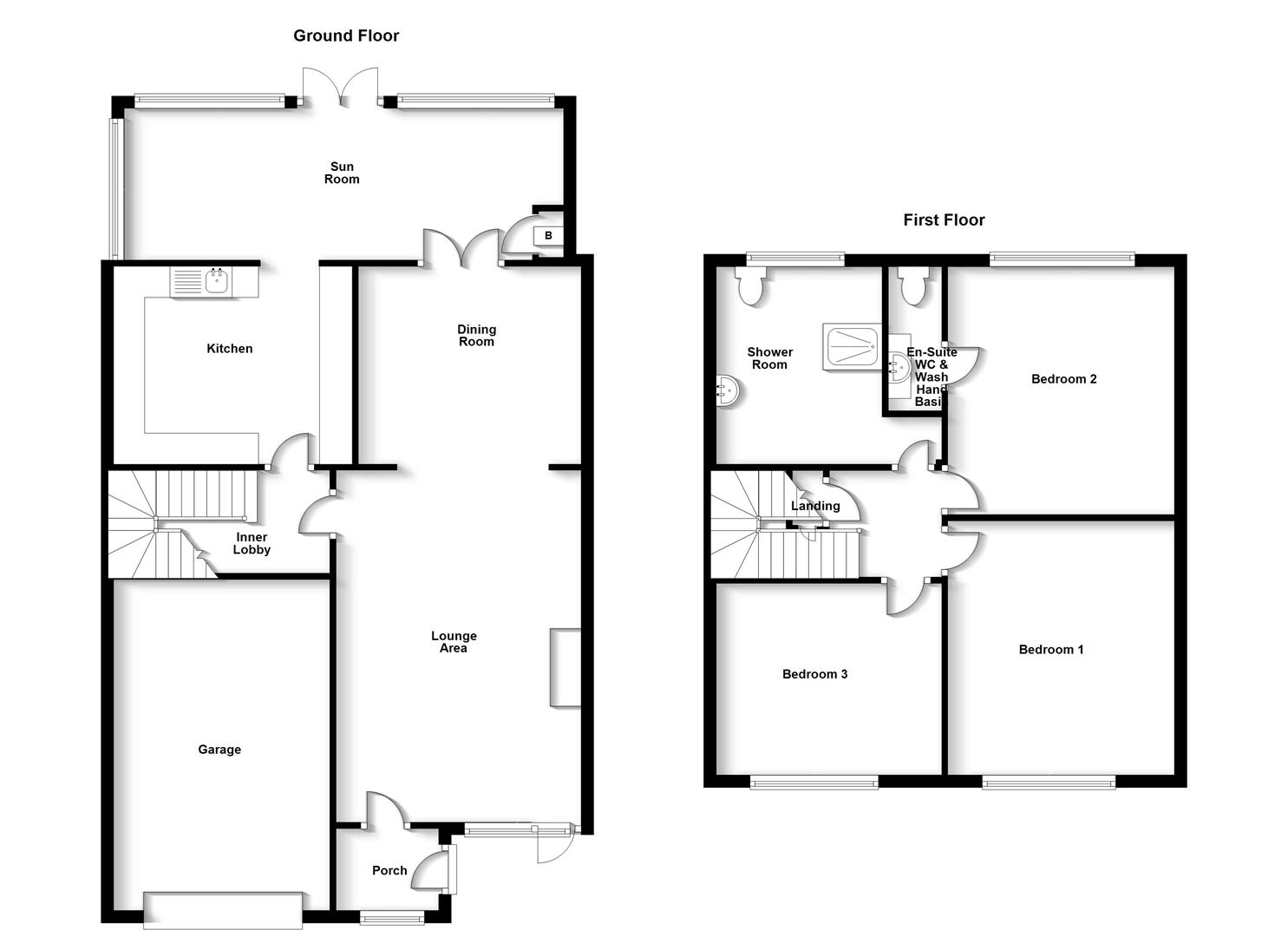 Floorplans For Eastwood Grove, Hillmorton, Rugby